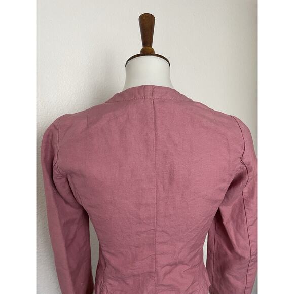 Sisley Jacket Blazer Single Breast Cotton Linen - Picture 7 of 12